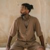 Boho Cotton Shirt: Men's Ibiza Style Tulum Top